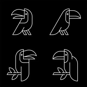 Toucan Logo Stock Illustration