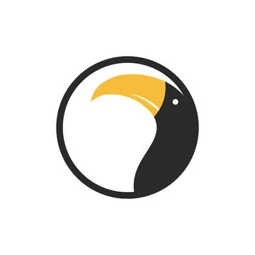 Toucan logo illustration イラスト素材