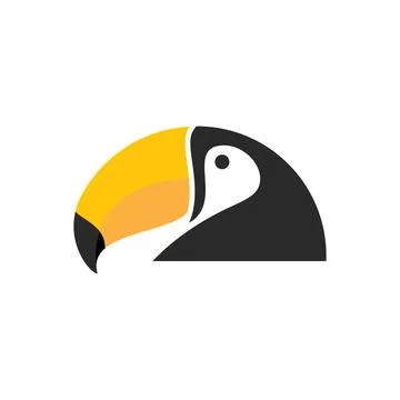 Toucan logo illustration イラスト素材