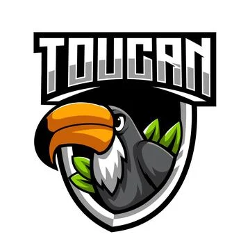 Toucan mascot logo design vector with modern illustration concept Stock Illustration