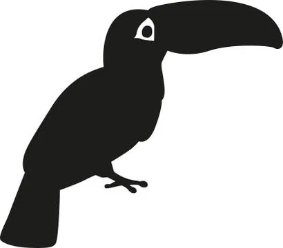 Toucan silhouette イラスト素材