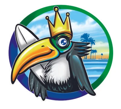 Toucan surfer Ilustração Stock