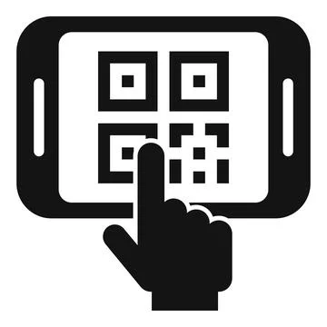 Touch bar control icon simple vector. Pay cell app Illustrazione stock