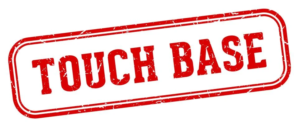 Touch base stamp. touch base rectangular stamp on white background 스톡 일러스트