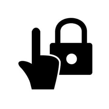 Touch Block Web Icon Stock Illustration