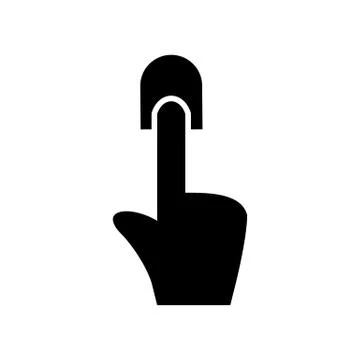 Touch Button Web Icon Stock Illustration