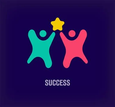 Touch creative star logo. Stock Illustration