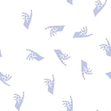 Touch with finger glyph seamless pattern 库存插图