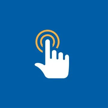 Touch hand icon Stock Illustration