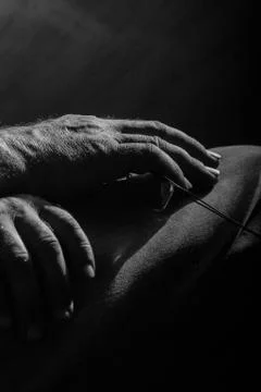 Touch of hands Stock Photos