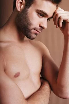 In touch with his emotions Stock Photos