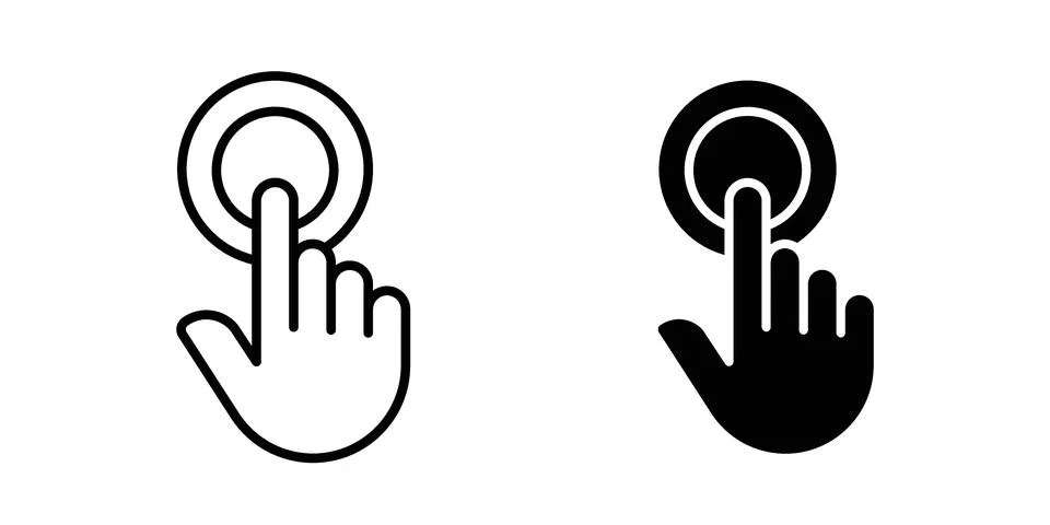 Touch icon bundle for website design projects Stock Illustration