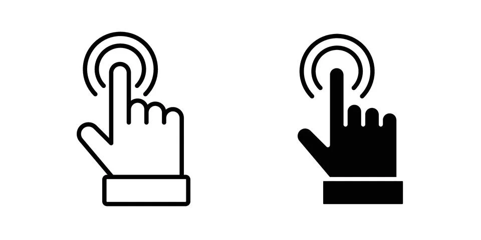 Touch icon for web projects Stock Illustration