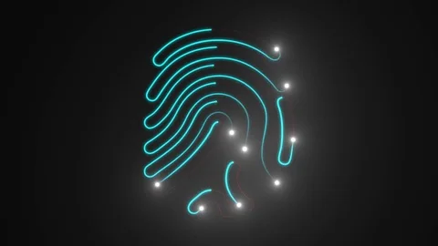 Touch id element. Loop. PNG + Alpha channel. Stock Footage 82480274