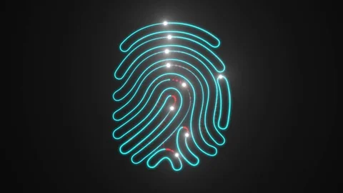 Touch id element. Loop. PNG + Alpha channel. Stock Footage 82480288