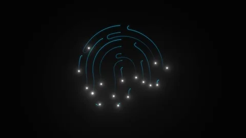 Touch id element. Loop. PNG + Alpha channel. 動画素材 82523334
