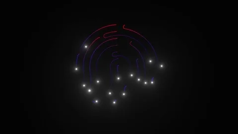 Touch id element. Loop. PNG + Alpha channel. Stock Footage 82534509