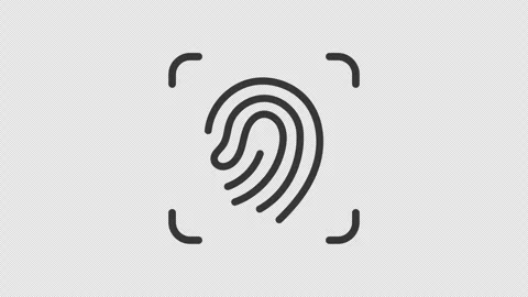 Touch ID. ID - identity document. Touch and finger system identification. Stock Footage 272146137