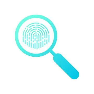 Touch ID - vector illustration. Fingerprint isolated on a white background. 库存插图