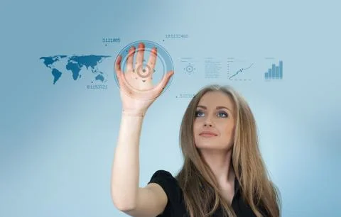 Touch interface - future collection Stock Illustration