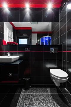 Touch of luxury in bathroom Stock Photos