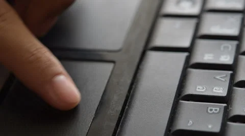 Touch pad and typing keyboard Stock Footage 39716633