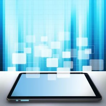 Touch pad concept and buttons background Stock Illustration