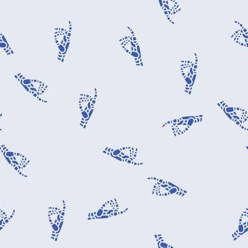 Touch robot hand gesture glyph seamless pattern Stock Illustration