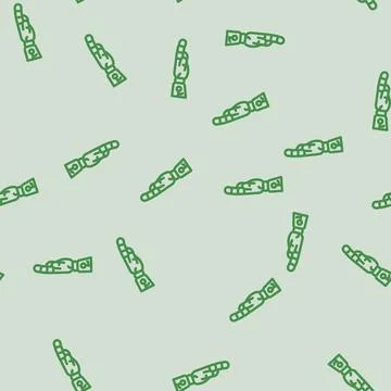 Touch robot hand gesture line vector seamless pattern 스톡 일러스트