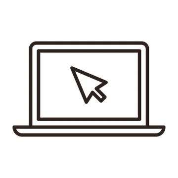 Touch screen and cursor icon Stock Illustration