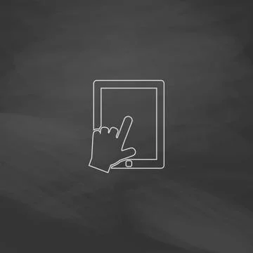 Touch screen computer symbol Stock-Illustration