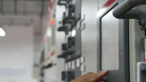 Touch screen control Stock Footage 20469850