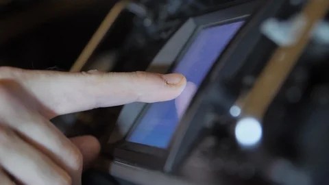 Touch screen, digital synthesizer Stock Footage 90786311