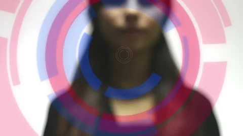 Touch screen to download data Stock Footage 54527071