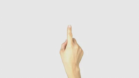 Touch Screen Finger Gestures 4K Alpha Channel Stock Footage 221441086