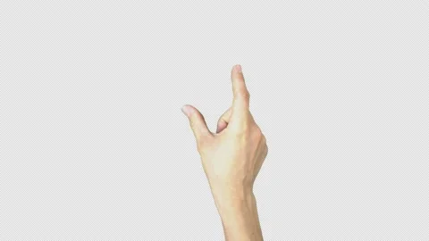 Touch Screen Finger Gestures on Alpha Channel 4K Part 3 Stock Footage 221983640