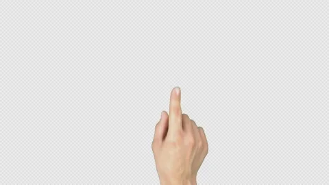 Touch Screen Finger Gestures on Alpha Channel 4K Part 2 Stock Footage 221984263