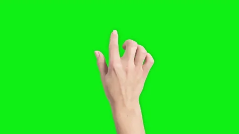 Touch Screen Finger Gestures in Cartoon Style Animation - Female Hand Video stock 232348931