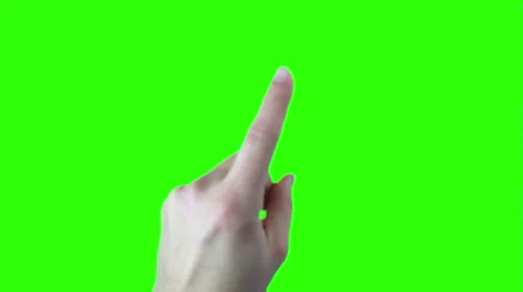 Touch screen finger. Green screen. Stock Footage 41430532
