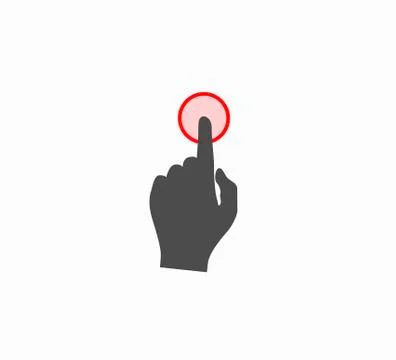 Touch screen gesture vector icon Stock Illustration