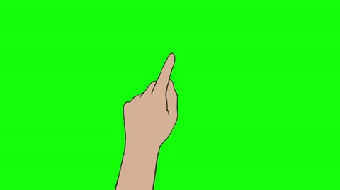 Touch screen gestures, hand drawn (green screen) 스톡 동영상 36556261