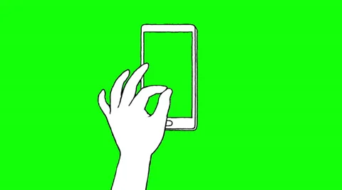 Touch screen gestures, hand drawn (green screen) 스톡 동영상 39563509