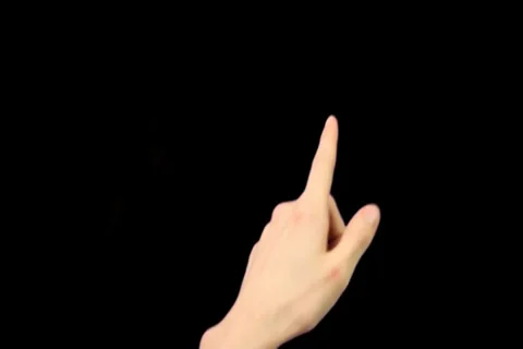 Touch screen gestures pre-keyed for iphone or android tablet pc. Stock Footage 27378019