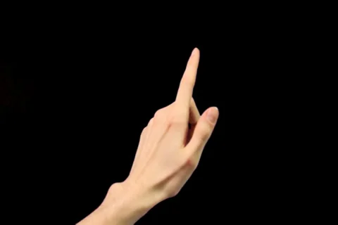 Touch screen gestures pre-keyed for iphone or android tablet pc. Stock Footage 27378129