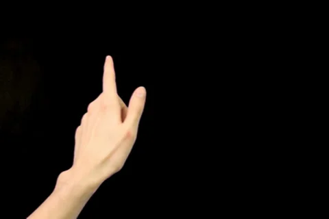 Touch screen gestures pre-keyed for iphone or android tablet pc. Stock Footage 27378189