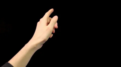 Touch screen gestures pre-keyed for iphone or android tablet pc. Stock Footage 27525798