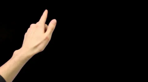 Touch screen gestures pre-keyed for iphone or android tablet pc. Stock Footage 27526427
