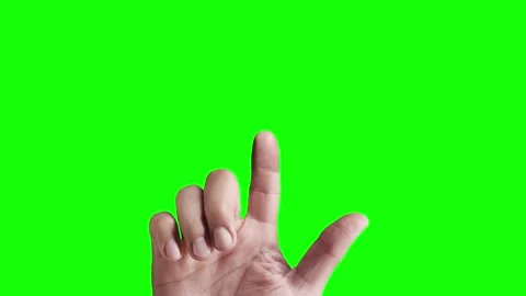 Touch screen hand click gesture Video stock 199129132