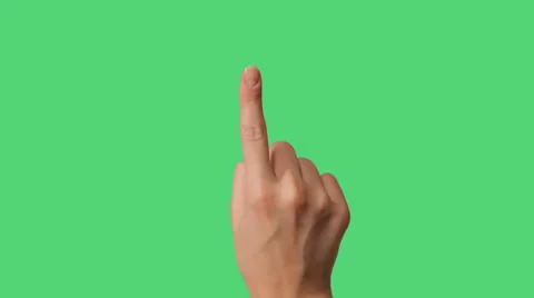 Touch Screen Hand Gestures  for tablets and smartphones on green screen Vidéo 27121314