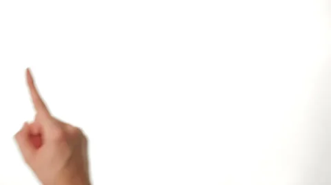 Touch Screen Hand Gestures  for tablets and smartphones on white background Stock-Footage 27121327